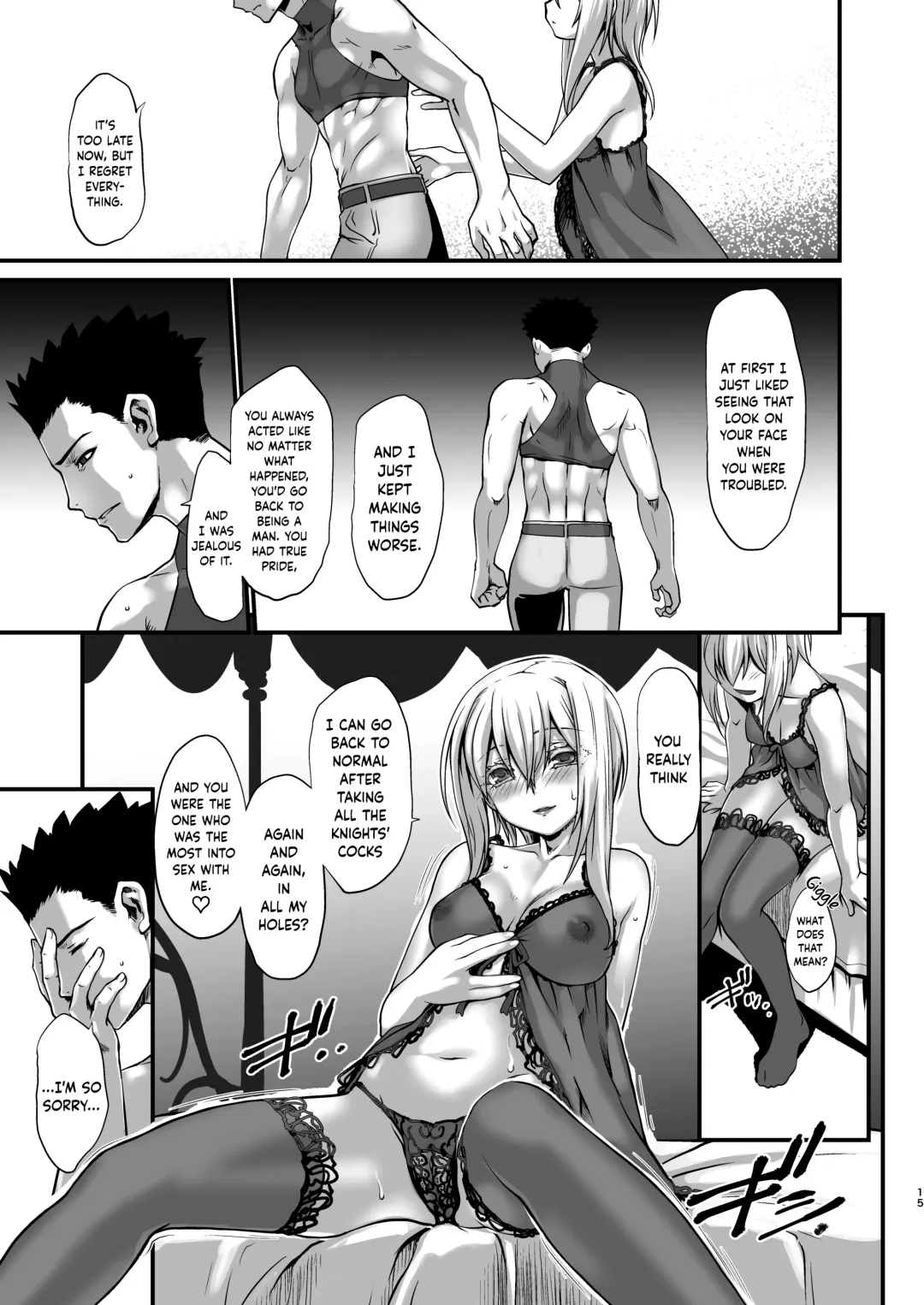 [Ruuen Rouga] Kishi Danchou Kairakusu Kakute Kishi Danchou Hime Kishi To Naru Ch. 4 | Thus the Knight Commander becomes the Princess Knight Fhentai - Page 14