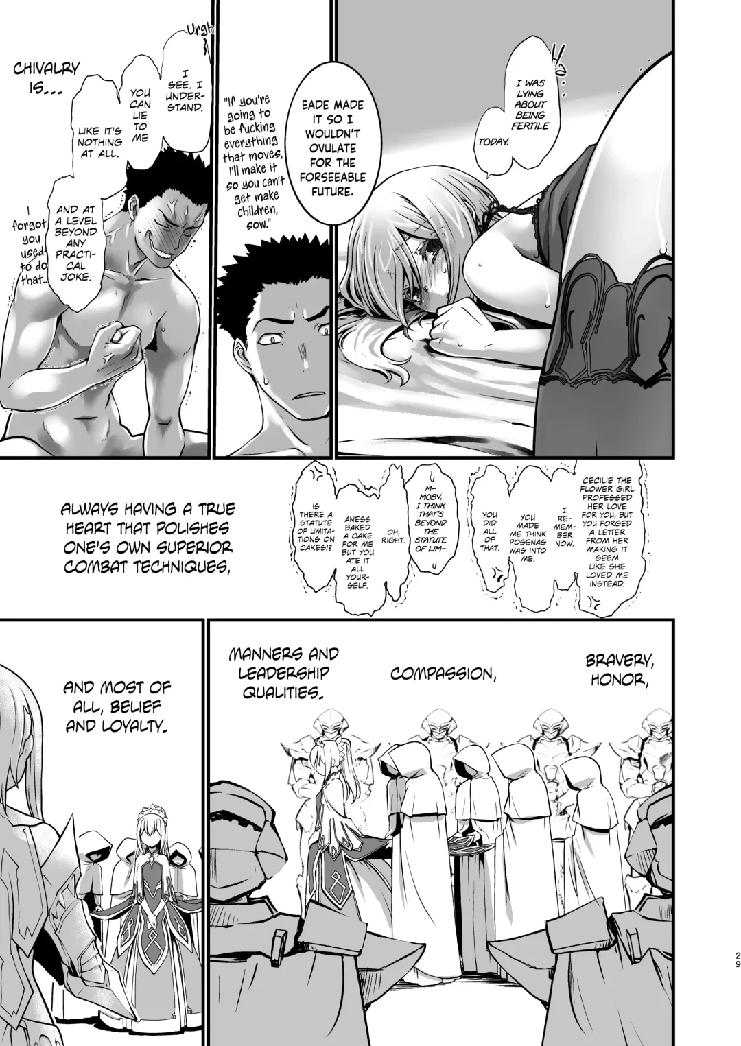 [Ruuen Rouga] Kishi Danchou Kairakusu Kakute Kishi Danchou Hime Kishi To Naru Ch. 4 | Thus the Knight Commander becomes the Princess Knight Fhentai - Page 28