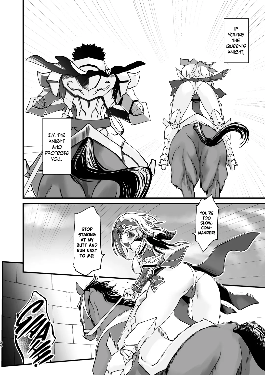 [Ruuen Rouga] Kishi Danchou Kairakusu Kakute Kishi Danchou Hime Kishi To Naru Ch. 4 | Thus the Knight Commander becomes the Princess Knight Fhentai - Page 33