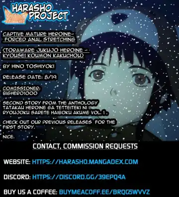 [Hino Toshiyuki] Toraware no Jukujo Heroine - Kyousei Koumon Kakuchou | Captive Mature Heroine - Forced Anal Stretching Fhentai - Page 19