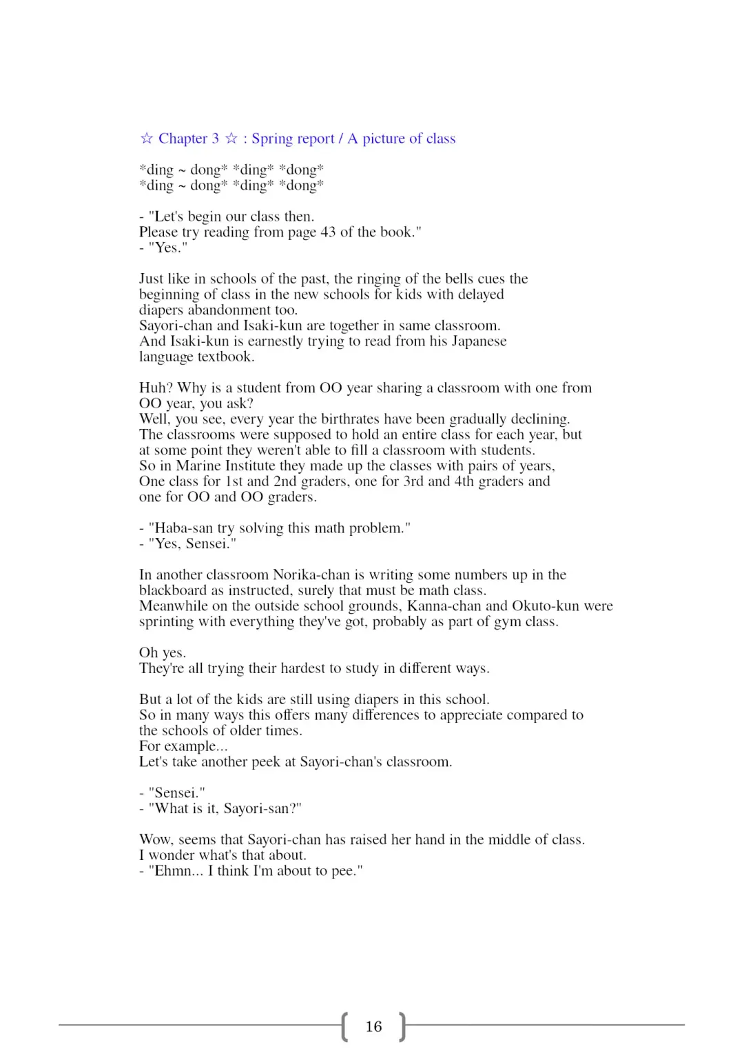 [Sin] Omutsu na △ Gakkou - Sei Marine Gakuen <Zenpen> - Haru to Natsu no Kiroku Fhentai - Page 16