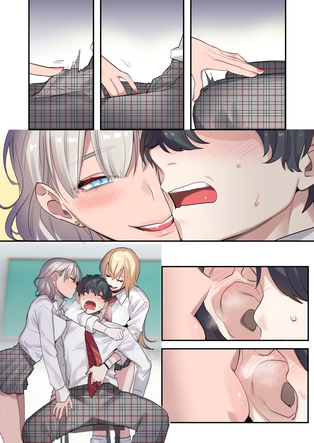 [Oniben Katze] Class de Otoko wa Boku Hitori!? ~Kawaii Anoko-tachi ni Kakomarete~ Fhentai - Page 57