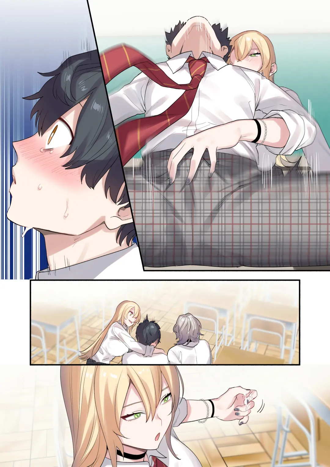 [Oniben Katze] Class de Otoko wa Boku Hitori!? ~Kawaii Anoko-tachi ni Kakomarete~ Fhentai - Page 62