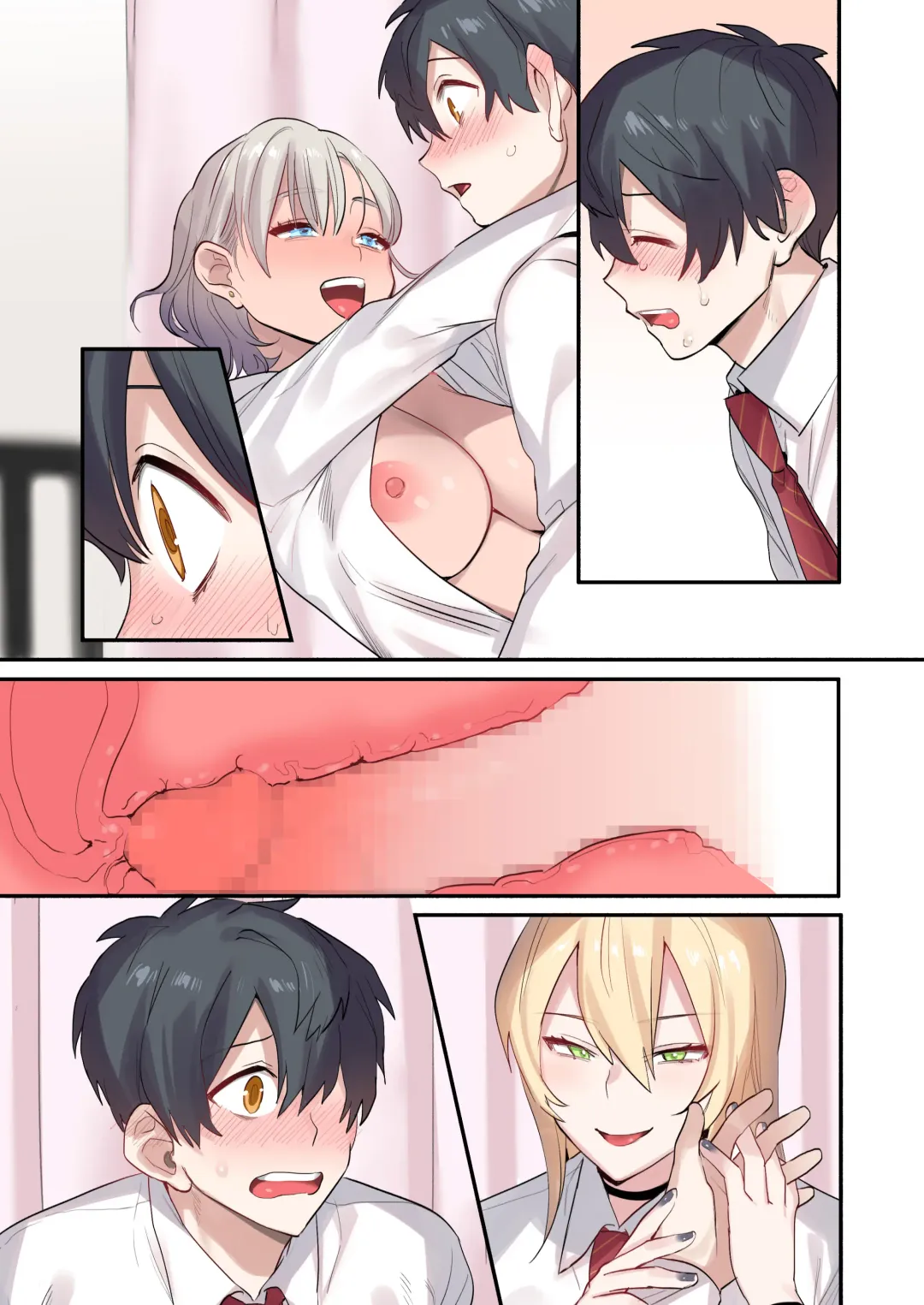 [Oniben Katze] Class de Otoko wa Boku Hitori!? ~Kawaii Anoko-tachi ni Kakomarete~ Fhentai - Page 92