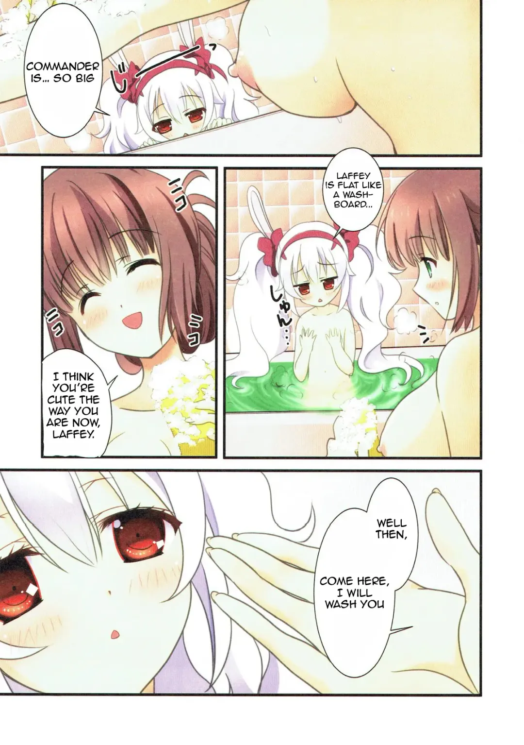 [Kayura Yuka] Ofuro DE Nukkunuku | Snuggling in the bath Fhentai - Page 6