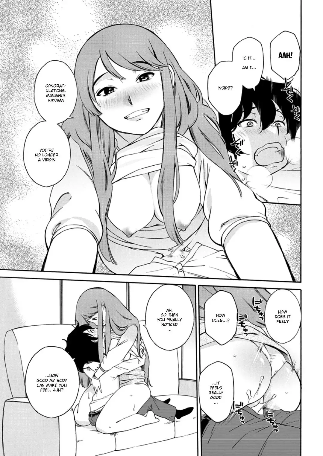 [Mikihime] Otogawa-san to Hasamare Kachou | Otogawa-san and The Manager between Her thighs Fhentai - Page 15