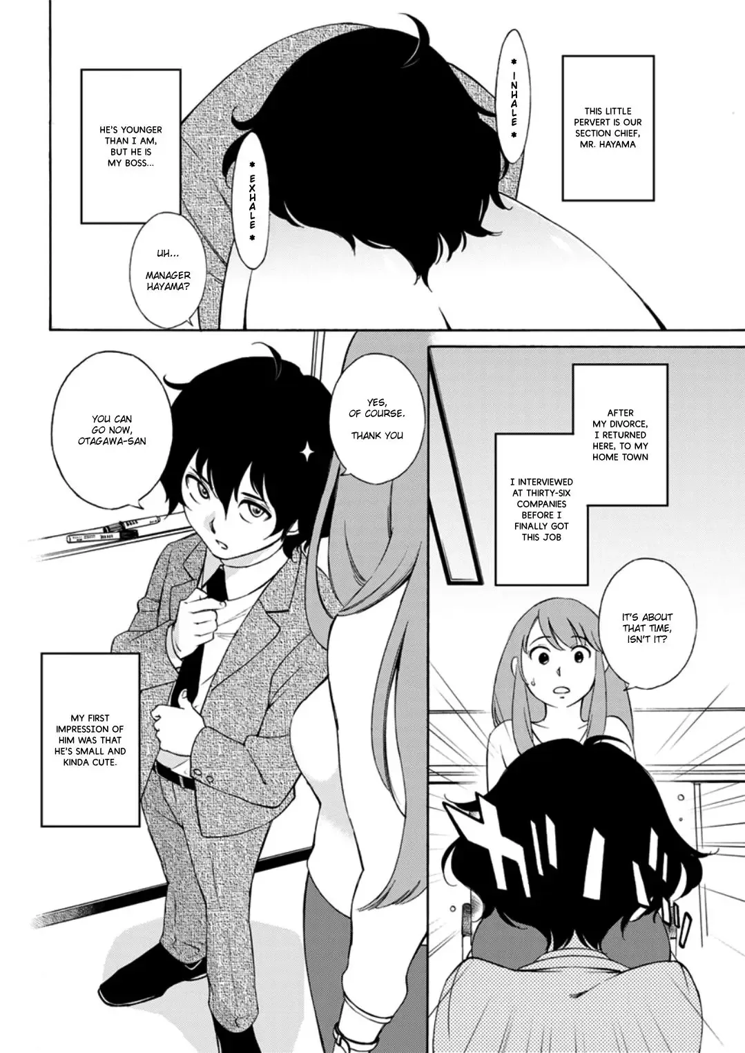 [Mikihime] Otogawa-san to Hasamare Kachou | Otogawa-san and The Manager between Her thighs Fhentai - Page 2