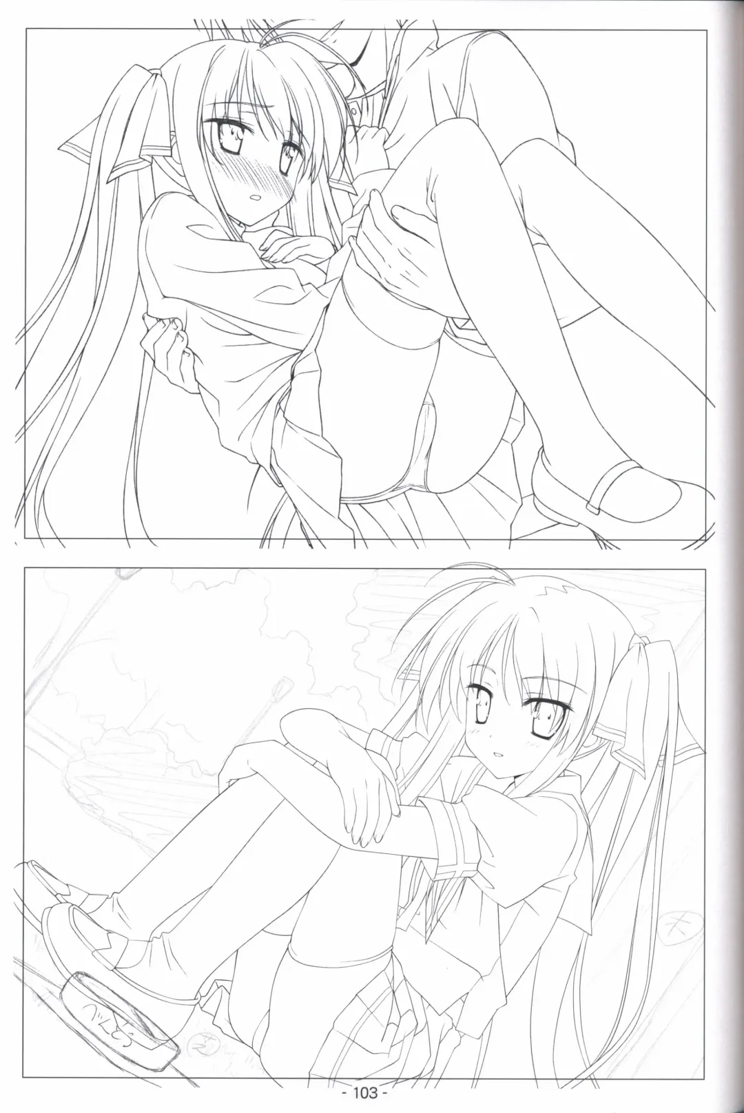 [Shida Kazuhiro] Hoshizora no Memoria -COMPLETE ART WORKS- Fhentai - Page 102