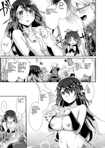 [Konshin] Hitoribocchi no Kimi to | With a Lonely Mermaid Princess Fhentai - Page 3