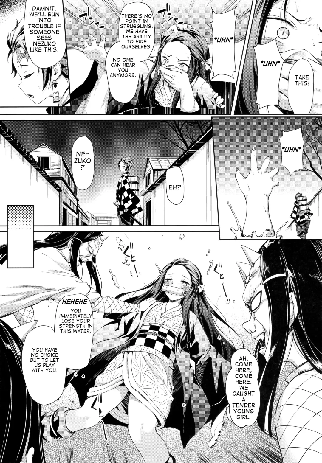 [Oniharigusa] Moshi Nezuko ga Warui Hito ni Tsukamattara... Fhentai - Page 4