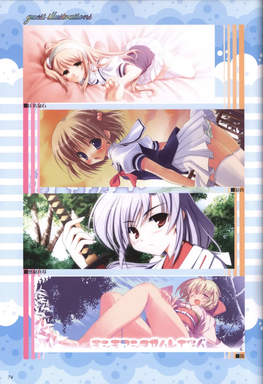 [Kusukusu] Moshimo Ashita ga Harenaraba official fanbook Fhentai - Page 75