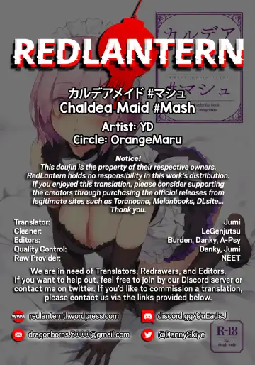 [Yd] Chaldea Maid #Mash Fhentai - Page 20
