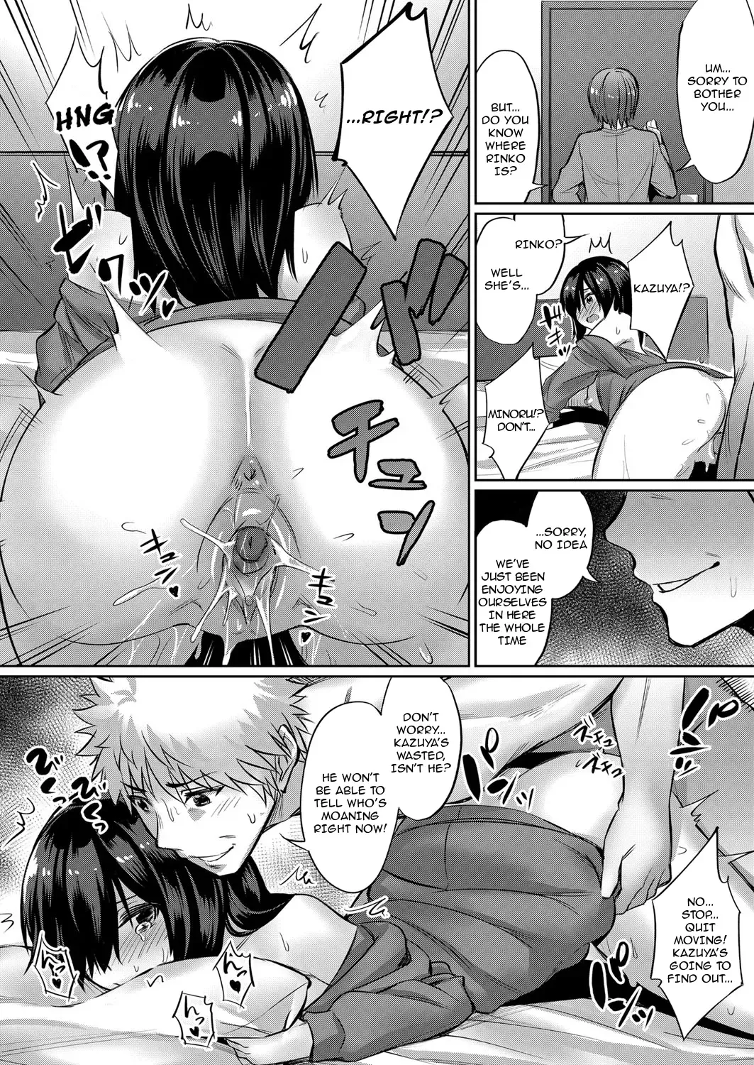 [Yasu] Horoyoi 3P Sex Lesson ~Yuujin Couple Koi no Tehodoki~ | Tipsy Threesome Sex Lesson ~Romance Training with a Friendly Couple~ (decensored) Fhentai - Page 14