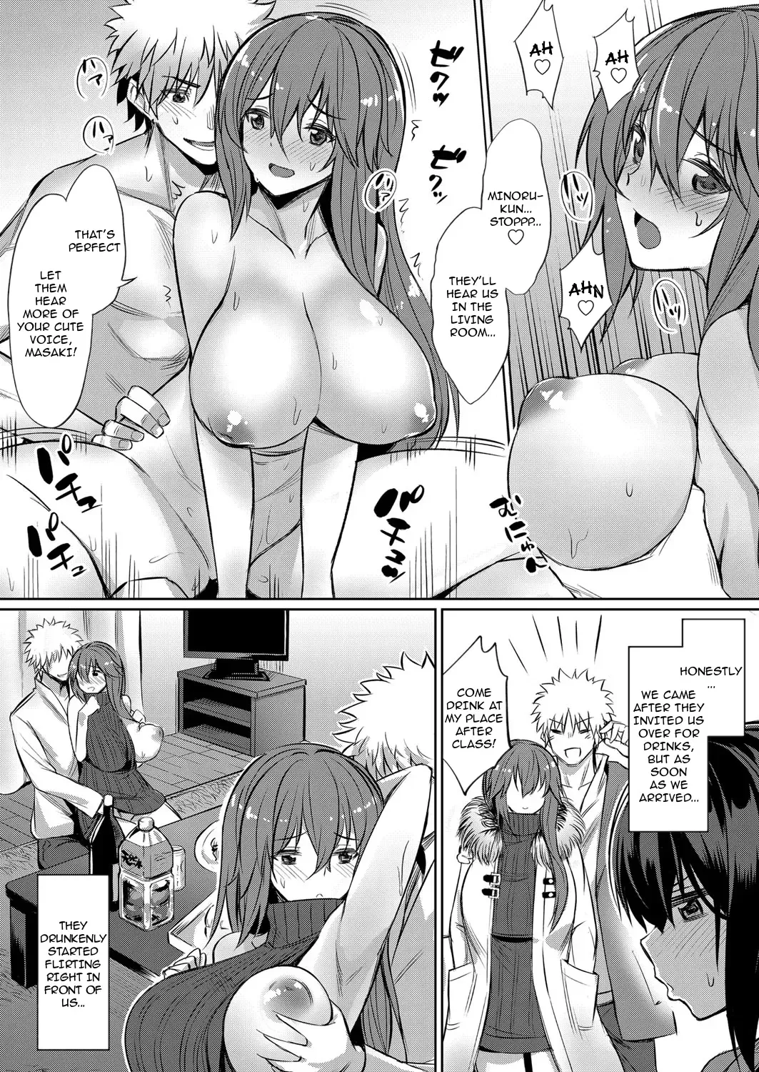 [Yasu] Horoyoi 3P Sex Lesson ~Yuujin Couple Koi no Tehodoki~ | Tipsy Threesome Sex Lesson ~Romance Training with a Friendly Couple~ (decensored) Fhentai - Page 2