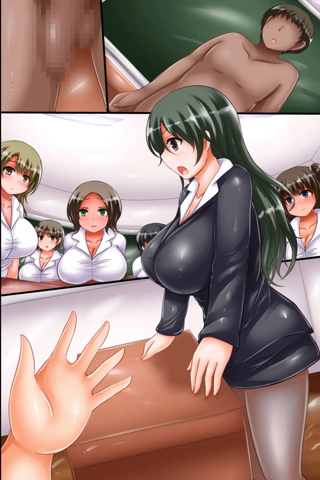 [Chro] Haramase-ka no Tanetsuke Seikyouiku ~Kyonyuu de Hatsuiku no Yoi Seito Zenin to Nama-Hame Nakadashi Dekiru Inran Gakuen Fhentai - Page 46