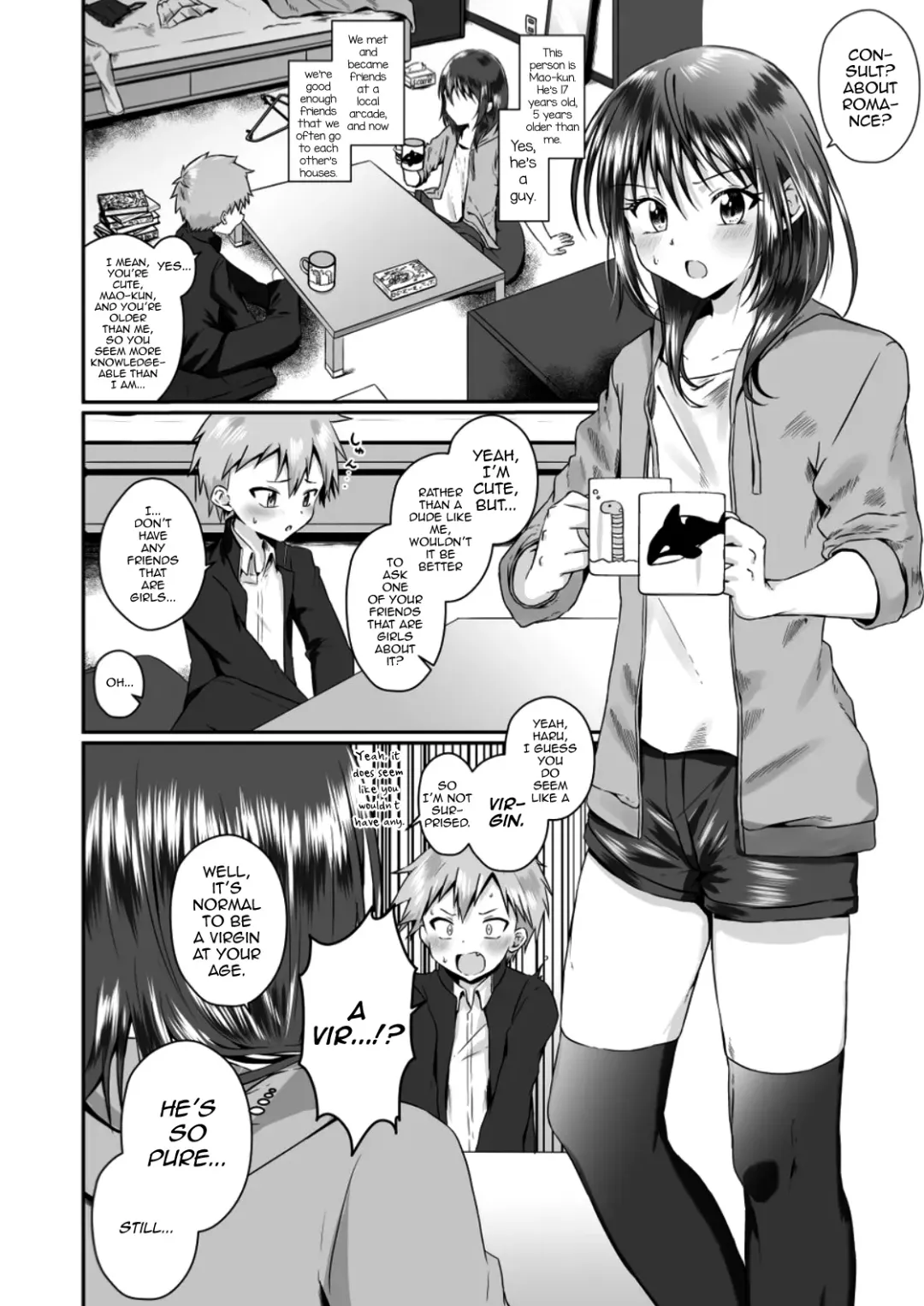 [Kosuke Poke] Chotto S na Onee-san ni Otokonoko ga Horareru Hanashi Fhentai - Page 4