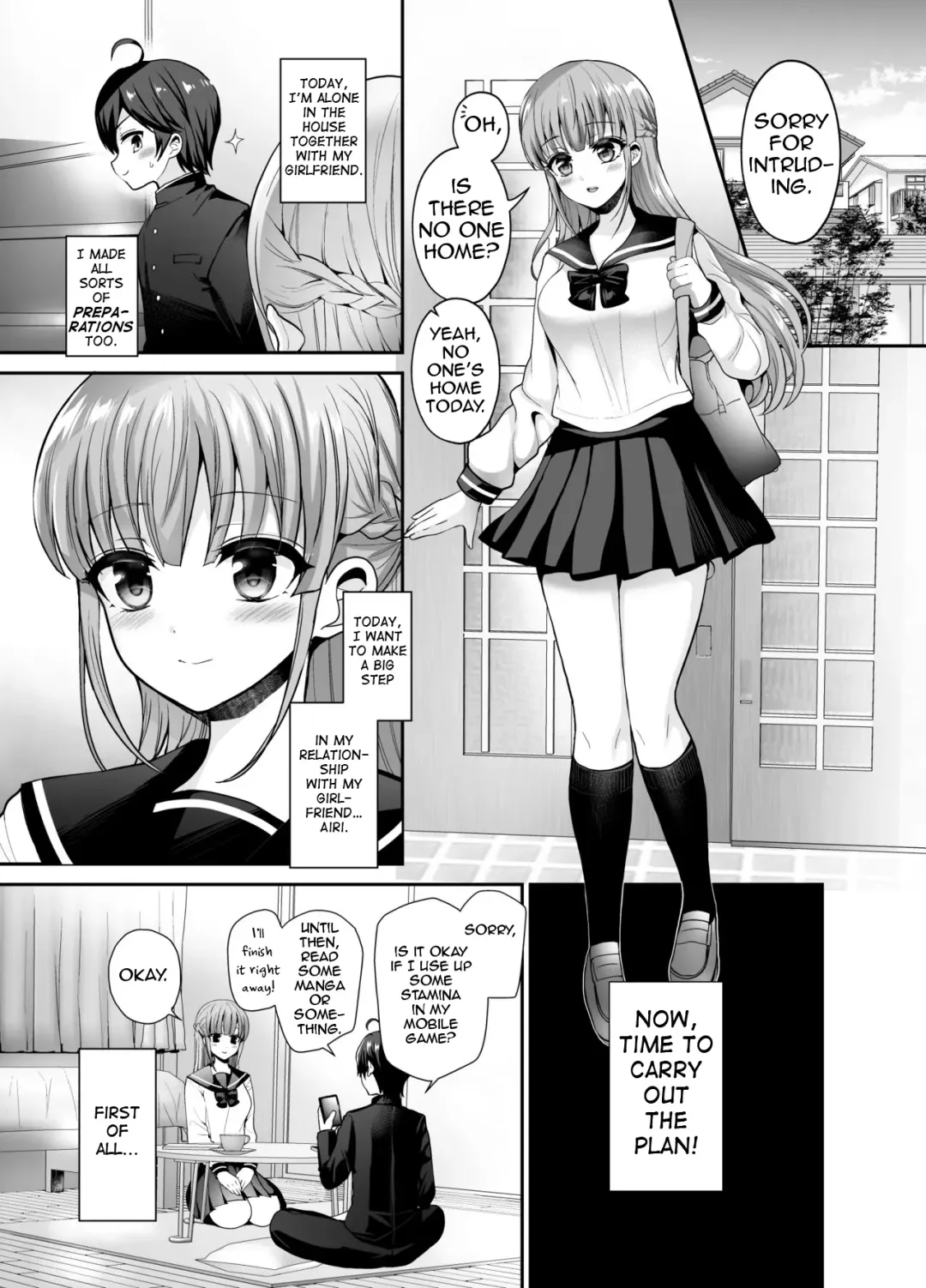 [Piririnegi] Muttsuri Sukebe na Futanari Kanojo o Onaho de Yuuwaku Suru | I tempted my reserved lewd futanari girlfriend with an onahole Fhentai - Page 3