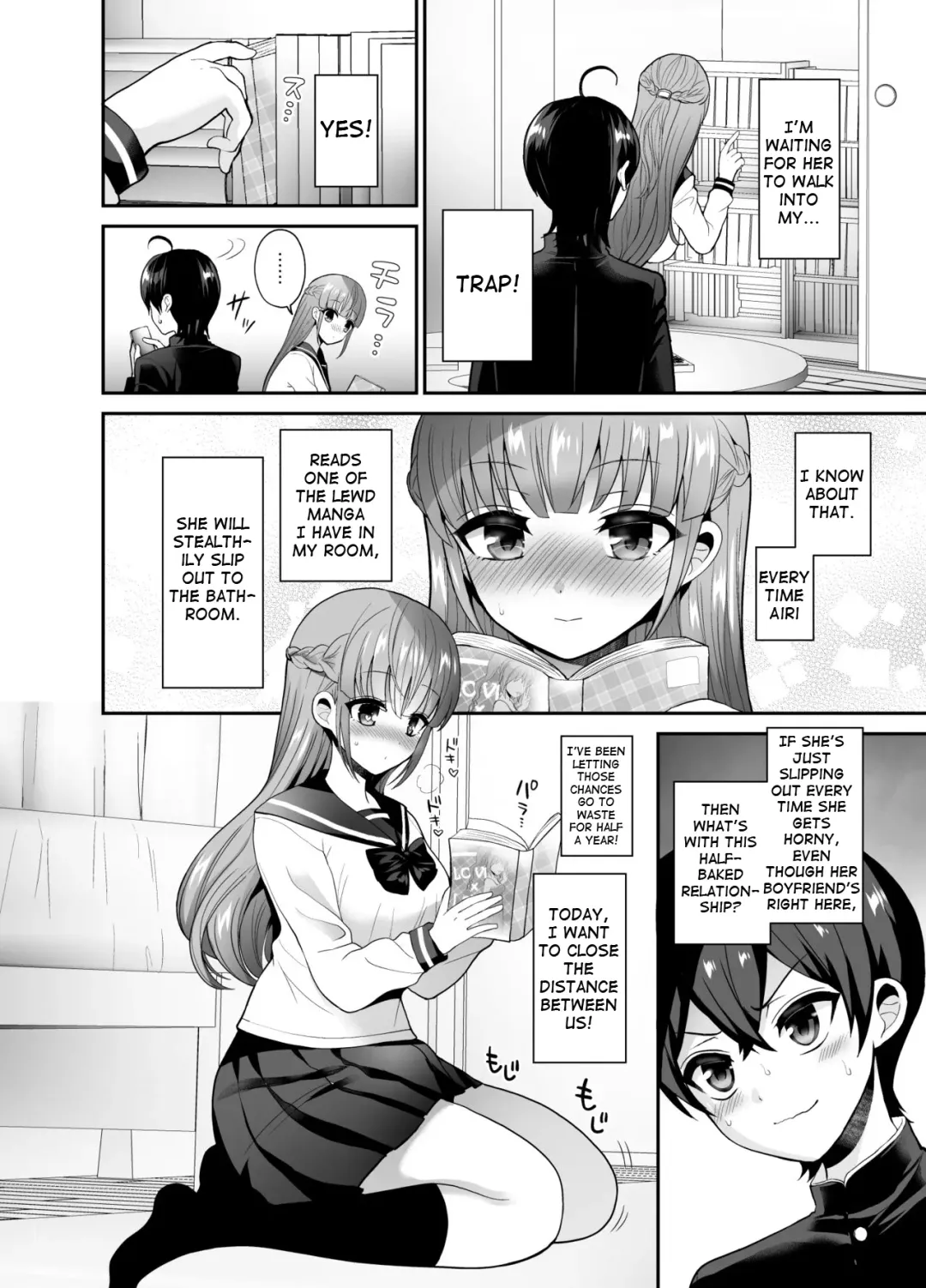 [Piririnegi] Muttsuri Sukebe na Futanari Kanojo o Onaho de Yuuwaku Suru | I tempted my reserved lewd futanari girlfriend with an onahole Fhentai - Page 4