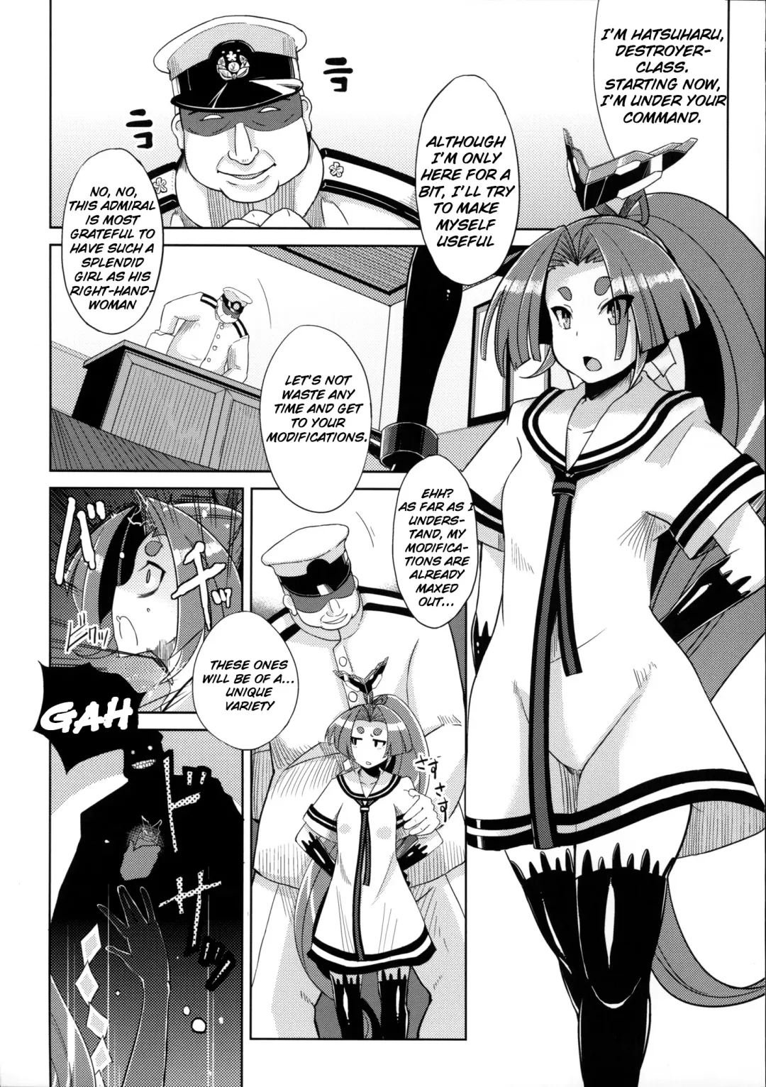 [Yumano Yuuki] Dorei Shoufukan Hatsuharu | The Ship-Girl Hatsuharu Becomes an Enslaved Whore. Fhentai - Page 4