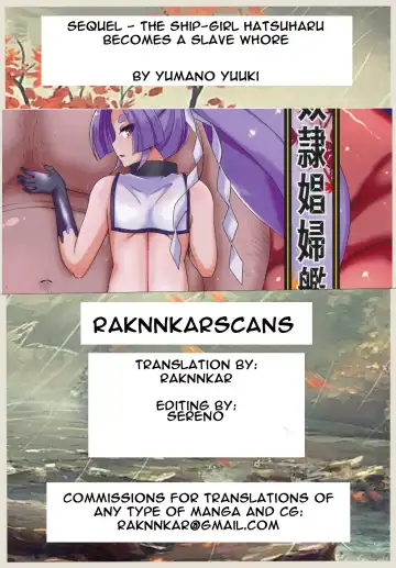 [Yumano Yuuki] Dorei Shoufukan Hatsuharu Kai | The Ship-Girl Hatsuharu Becomes an Enslaved Whore - Sequel Fhentai - Page 31