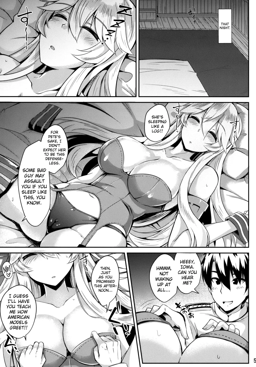 [Kazamitiu] Iowa to Mechamecha Ecchi Suru Hon | Wild Sex With Iowa Fhentai - Page 6