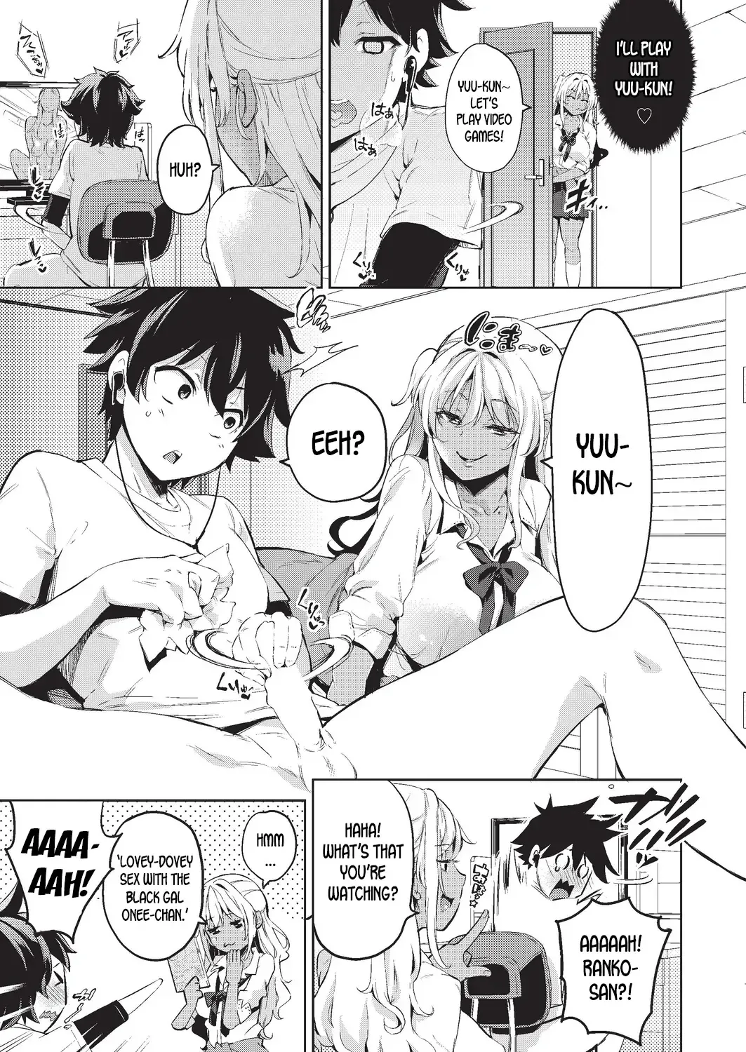 [Outou Chieri] Doutei Ochinchin ni Katenakatta Kuro Gal | The Black Gal Who Can't Win Against the Virgin Dick Fhentai - Page 5