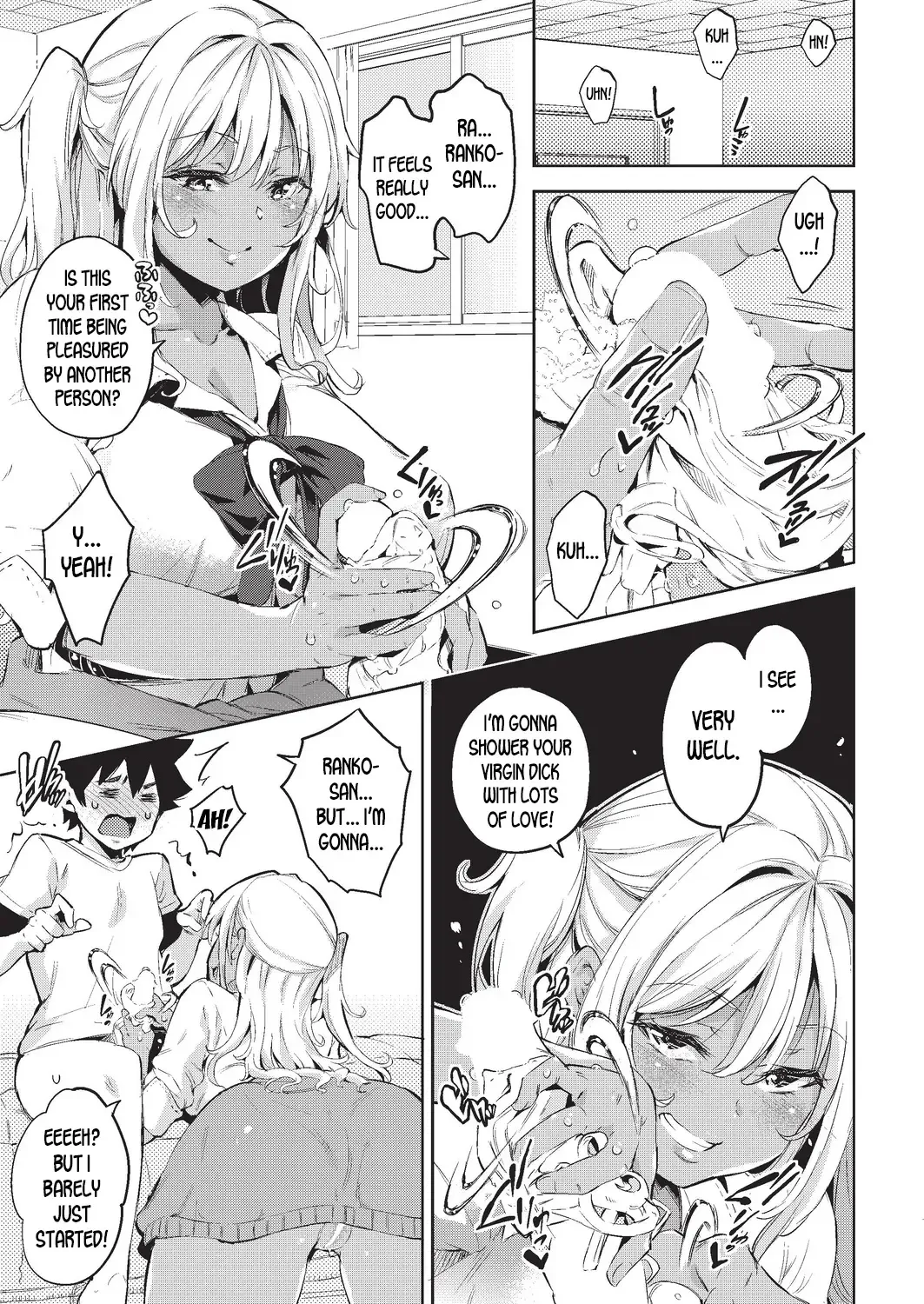 [Outou Chieri] Doutei Ochinchin ni Katenakatta Kuro Gal | The Black Gal Who Can't Win Against the Virgin Dick Fhentai - Page 7