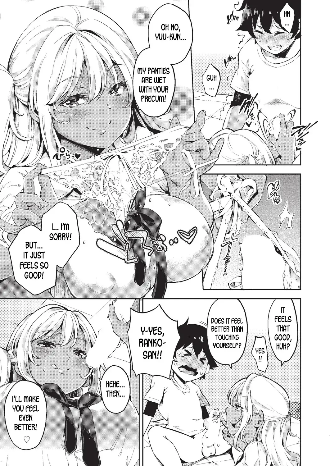 [Outou Chieri] Doutei Ochinchin ni Katenakatta Kuro Gal | The Black Gal Who Can't Win Against the Virgin Dick Fhentai - Page 9