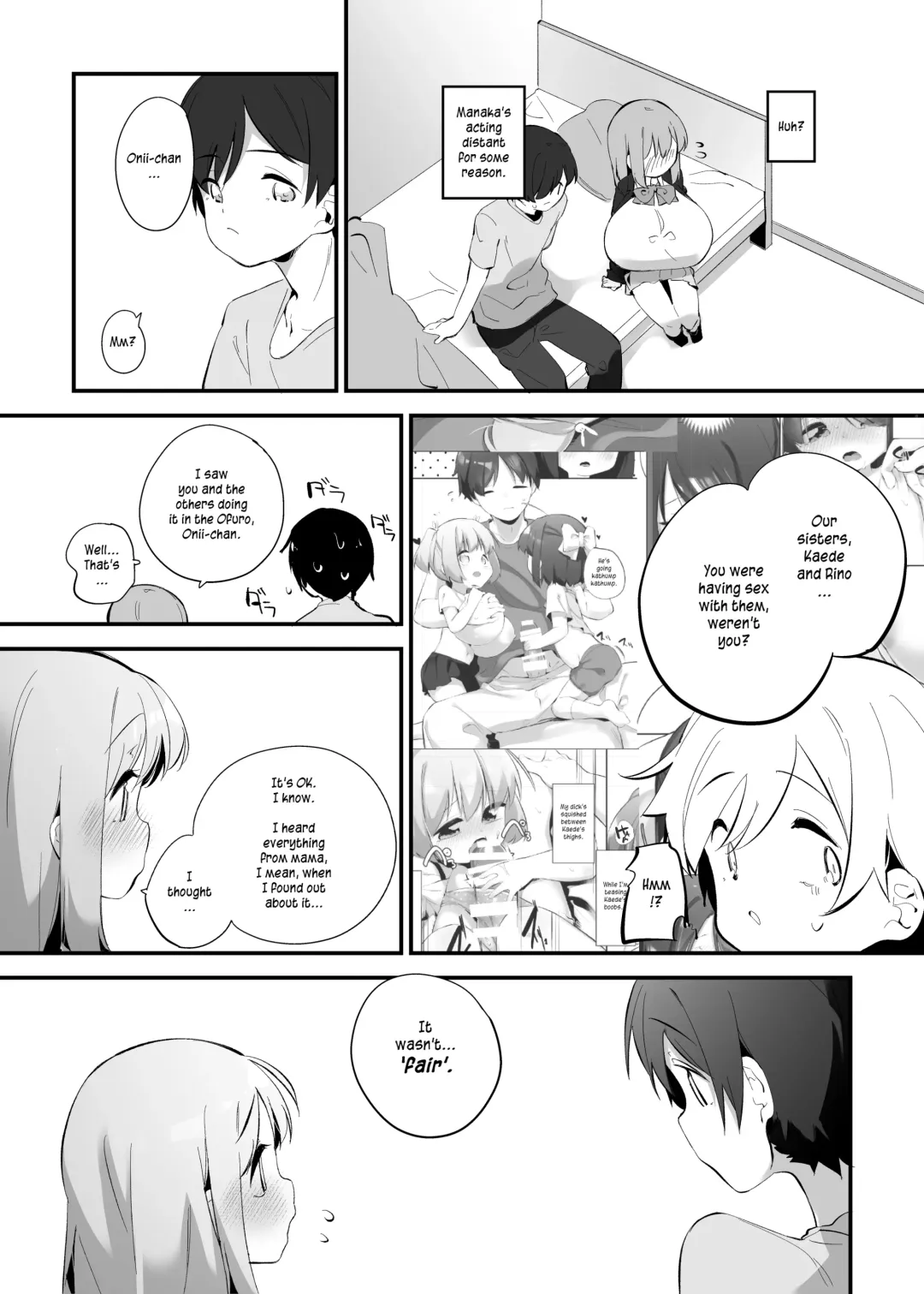 [Pedocchi] Imouto ni Hasamarete Shiawase Desho? 2 | Between Sisters, Are You Happy? 2 Fhentai - Page 4