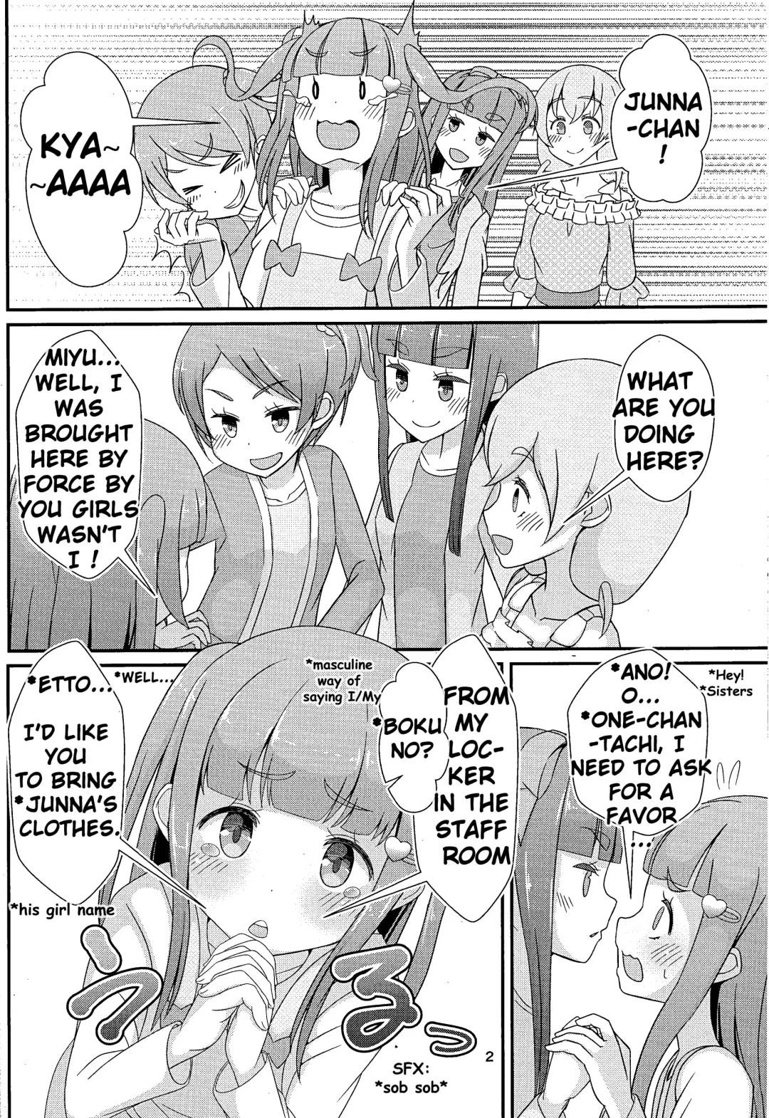 Sensei! Kounai de "Jojisou" Shitemite! | Teacher! Try dressing up as a girl in school! Fhentai - Page 3