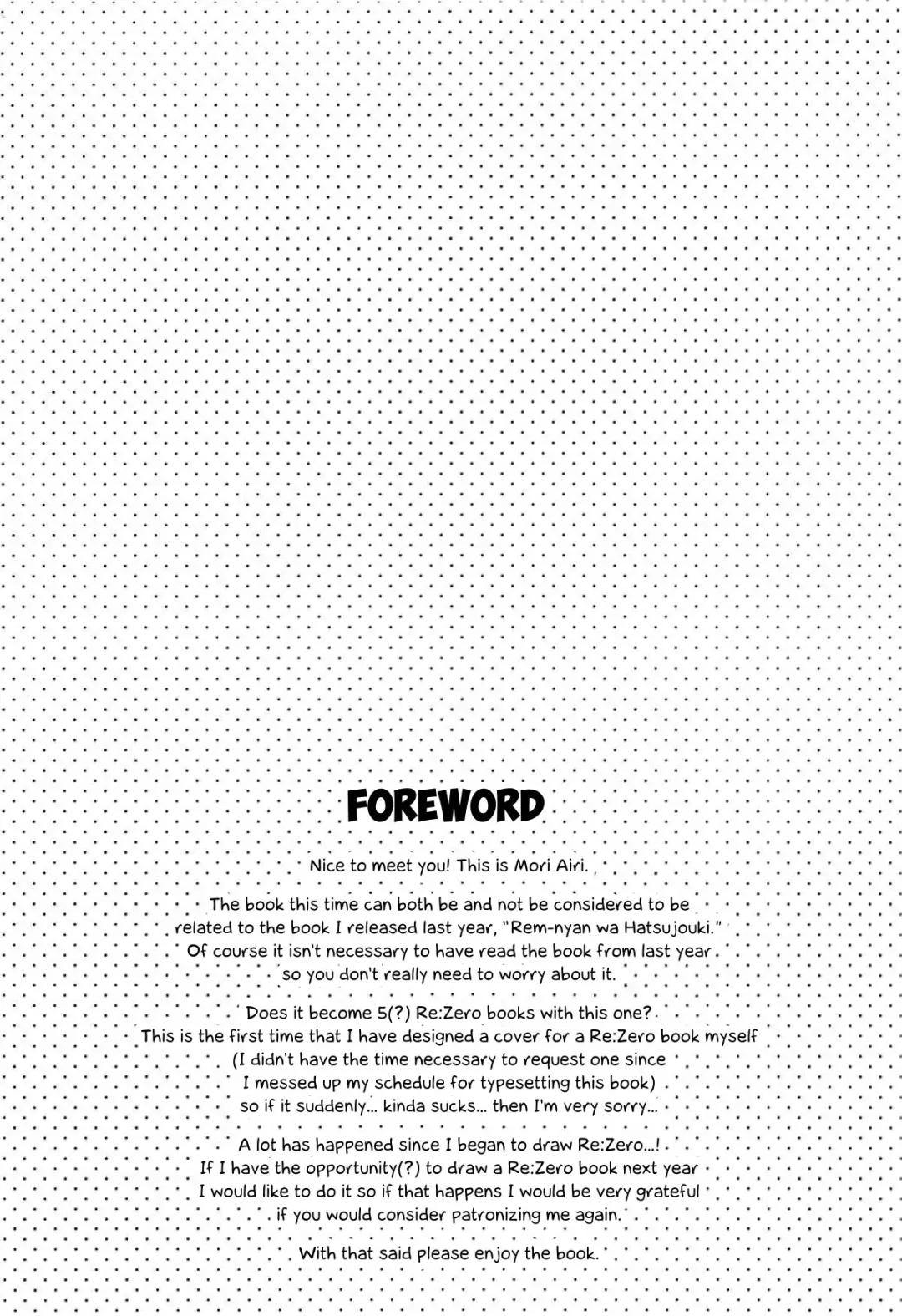 [Mori Airi] Rem-nyan to Nyannyan Suru? | Shall I make Rem-nyan go Nyan Nyan? Fhentai - Page 3