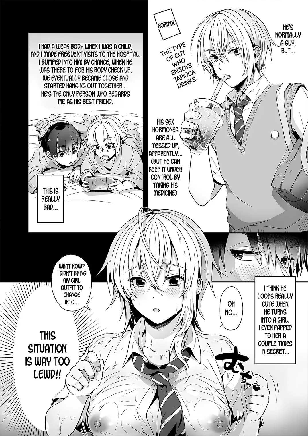 [Uten Ameka] Ore no Shinyuu wa TS (Seitenka) Taishitsu Fhentai - Page 6