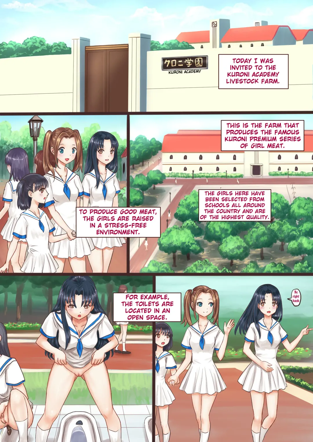 Kuroni Gakuen Bokujou Kengaku | Kuroni Farm Visit Fhentai - Page 1