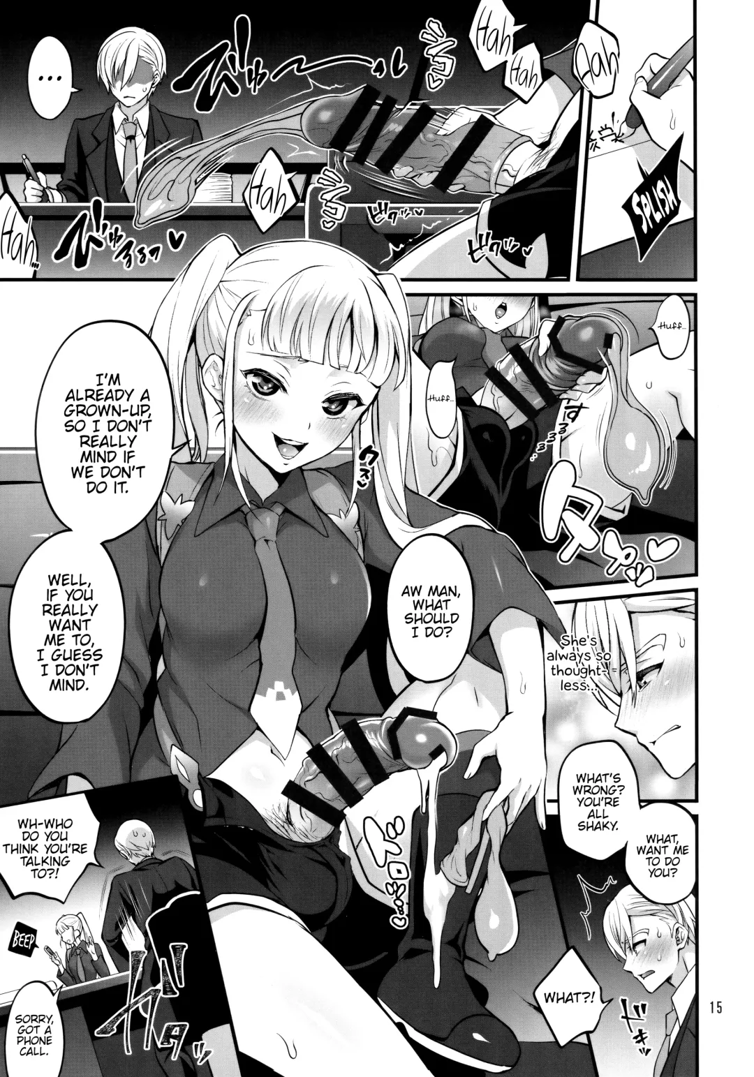 [Tokimachi Eisei] Otona ni Natte mo Kawarazu Futanari Elle ni Furimawasareru! Fhentai - Page 14