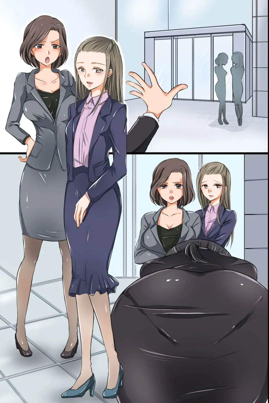 Shinjin OL Hajimete no Ero Eigyou ~Senpai Futari to Karada o Tsukatte Keiyaku Torimasu!~ Fhentai - Page 45