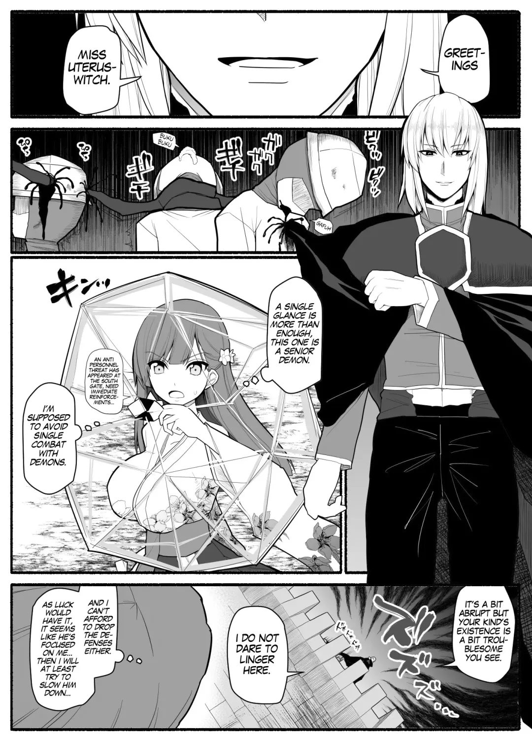 Shikyuu Majo VS Joukyuu Majin | Uterus-Magician VS Senior Demon Fhentai - Page 5