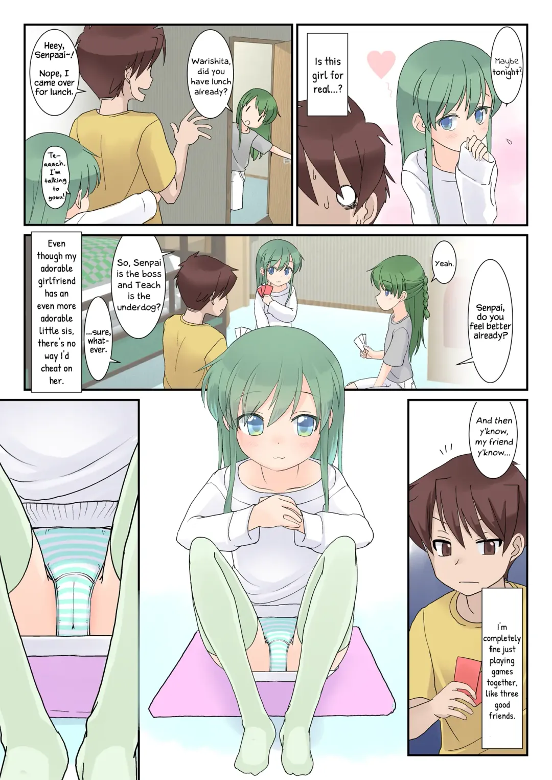 [Yone Kinji] Chibikko Senpai to Sex Ecchi na Imouto to mo Sex | Lil' Shortie Senpai Sex and Lewd Little Sister Sex Fhentai - Page 11