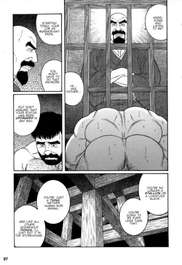 [Tagame Gengoroh] Gedou no Ie Chuukan | House of Brutes Vol. 2 Ch. 3 Fhentai - Page 27