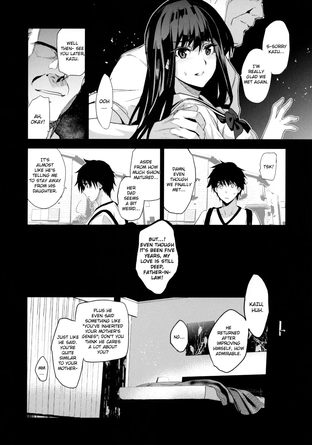 [Inue Shinsuke] Otonari no Nie - Saikai Shita Osananajimi no Ie de Okita Koto. Fhentai - Page 9