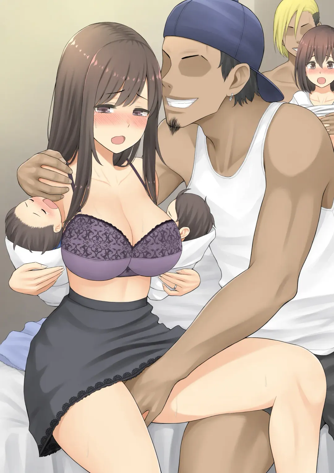 [Terasu Mc] Jimoto no Nanpa Gundan ni Otosareta Ore no Tsuma ~Aka-chan no Me no Mae de~ Fhentai - Page 207