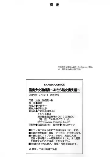 [Charu] Roshutsu Shoujo Yuugi Kan ~Akira Shojo Soushitsu Hen~ Fhentai - Page 207