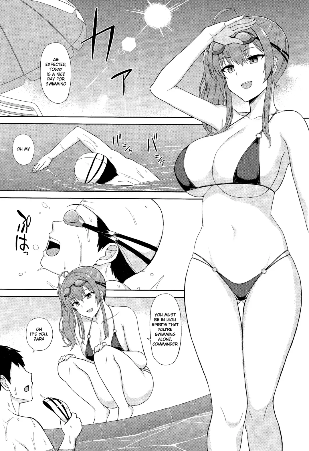 [Summer] Zara to Miwaku no Poolside | Zara and Poolside Charm Fhentai - Page 2