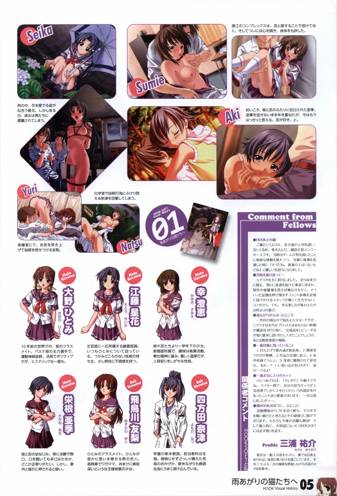 [Matsushita Makako - Rakko - Takeda Hiromitsu] HOOKSOFT 10th ANNIVERSARY FANBOOK Fhentai - Page 7