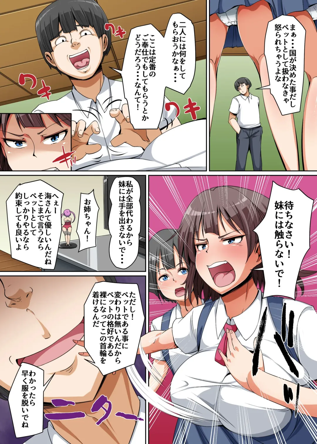 [Hanekumo] Pet to Shite Haikyuu Sareta Shimai ~Gakuen no Idol Kyonyuu Shimai o Shiiku Shite Seishori Pet to Shite Tettei Choukyou!~ Fhentai - Page 5