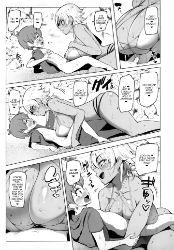 [Sian] Odekake Shita no wa H na Gal Onee-chan-tachi to no Umi deshita | Visiting the beach with the lewd gal onee-sans Fhentai - Page 19
