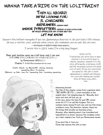 [Gomennasai] Dakara Kamisama Bokunishika Mienai Chiisana Koibito Wo Kudasai | Dear God, Bestow upon me a Loli Lover only I can See Ch. 1 Fhentai - Page 25