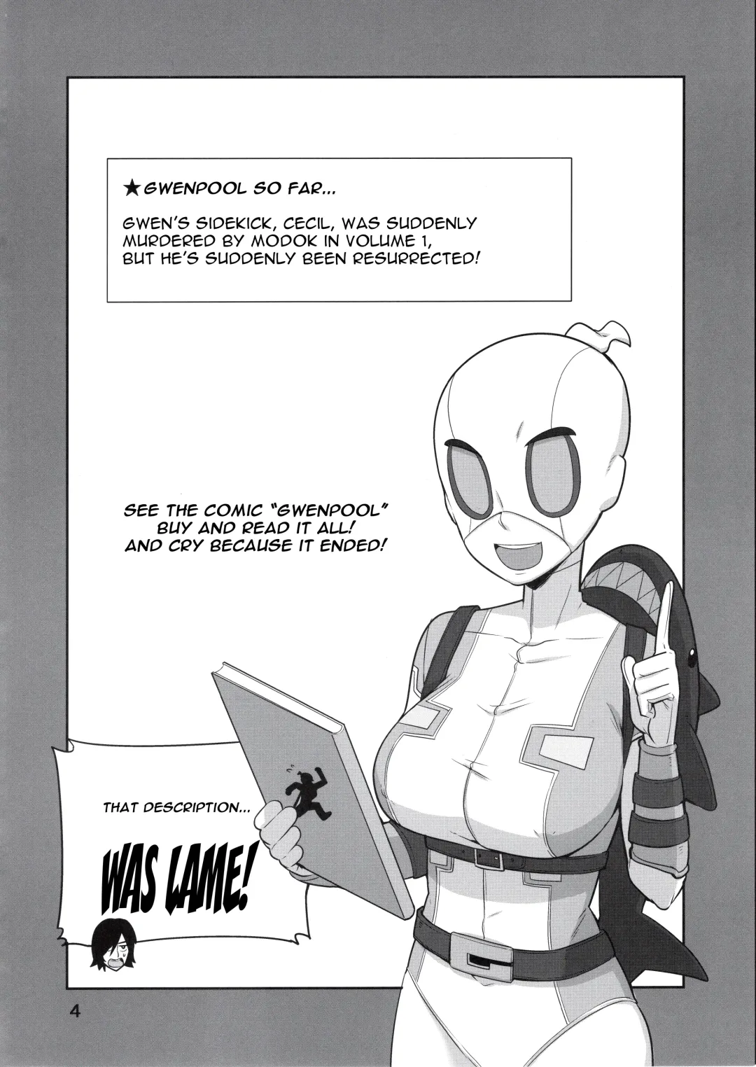 [Bowieknife] Gwenpool (Watashi tachi Icya-Love Shimashita) | Gwenpool Fhentai - Page 4