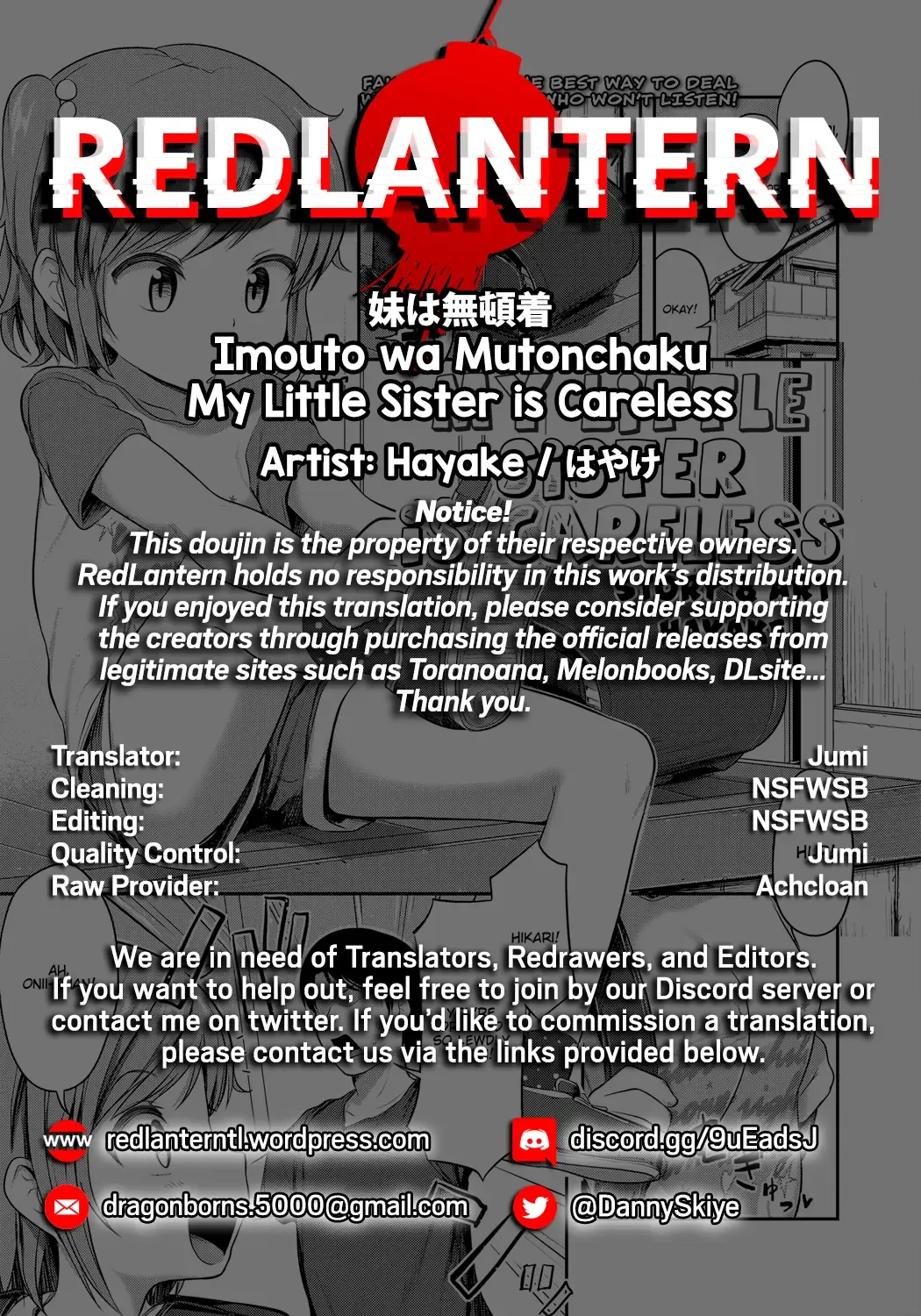 [Hayake] Imouto wa Mutonjaku | My Little Sister is Careless Fhentai - Page 27