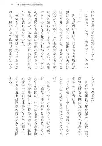 [Terujirou] Taiiku Kyoushi Hon Tsuyoshi no Jitsuen Hoken Jugyou Fhentai - Page 35