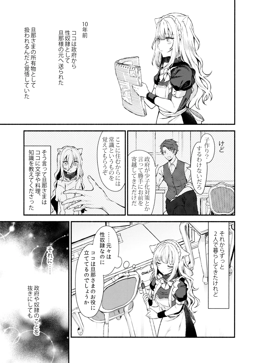 [Tetsuyama Kaya] Moto Dorei no Nekomimi Maid to Shiawase Ecchi Suru Hon Fhentai - Page 6